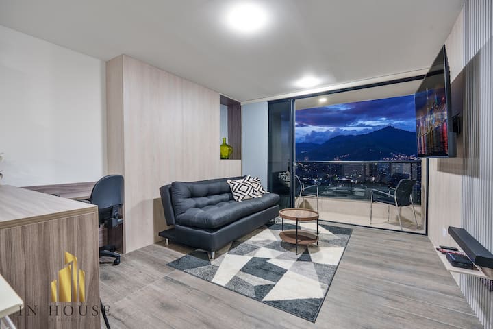 Class 48 2204 - Apartamento Moderno Con Vista / Ac - Sabaneta