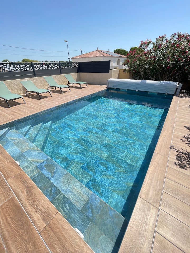 Villa 6/7p Piscine Clim Au Calme Proche Nature/mer - Béziers