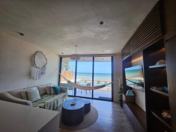 Beachfront - Piscina -Terraza Privada - Telchac Puerto