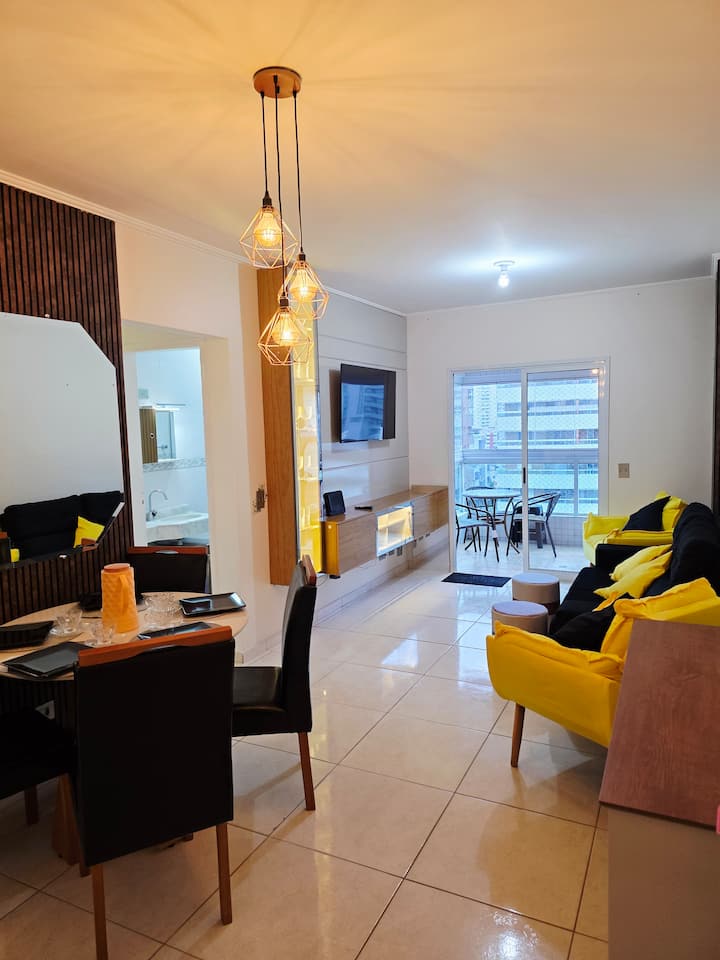 Apartamento Aconchegante Perto Praia Canto Doforte - Praia Grande