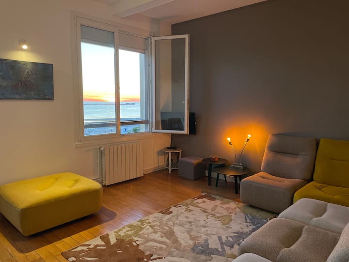 Vue Mer Traversant, Balcon, Terrasse, Nausicaá - Équihen-Plage