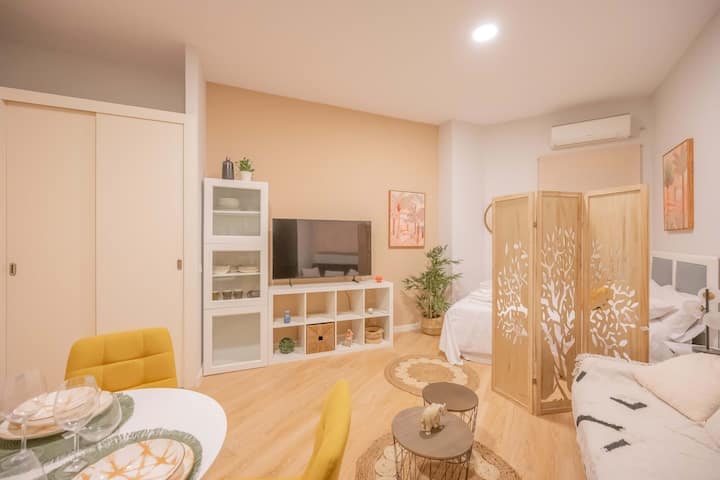 Cálido Estudio En El Centro De Madrid -