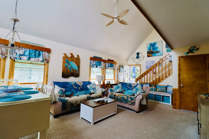 Obx 3br Soundside | Fire Pit, Decks & Sunsets - Kitty Hawk, NC