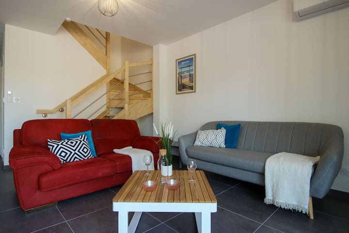 Villas Twins-h Climatisée Avec Terrain Cloturé - Biscarrosse