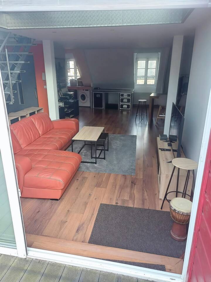 Lamballe Centre Loft Spacieux Avec Grande Terrasse - Lamballe