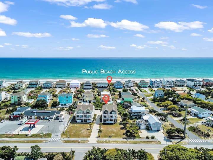 Sound Views + Ocean Peeks | King Suite | Dogs Ok - Emerald Isle, NC