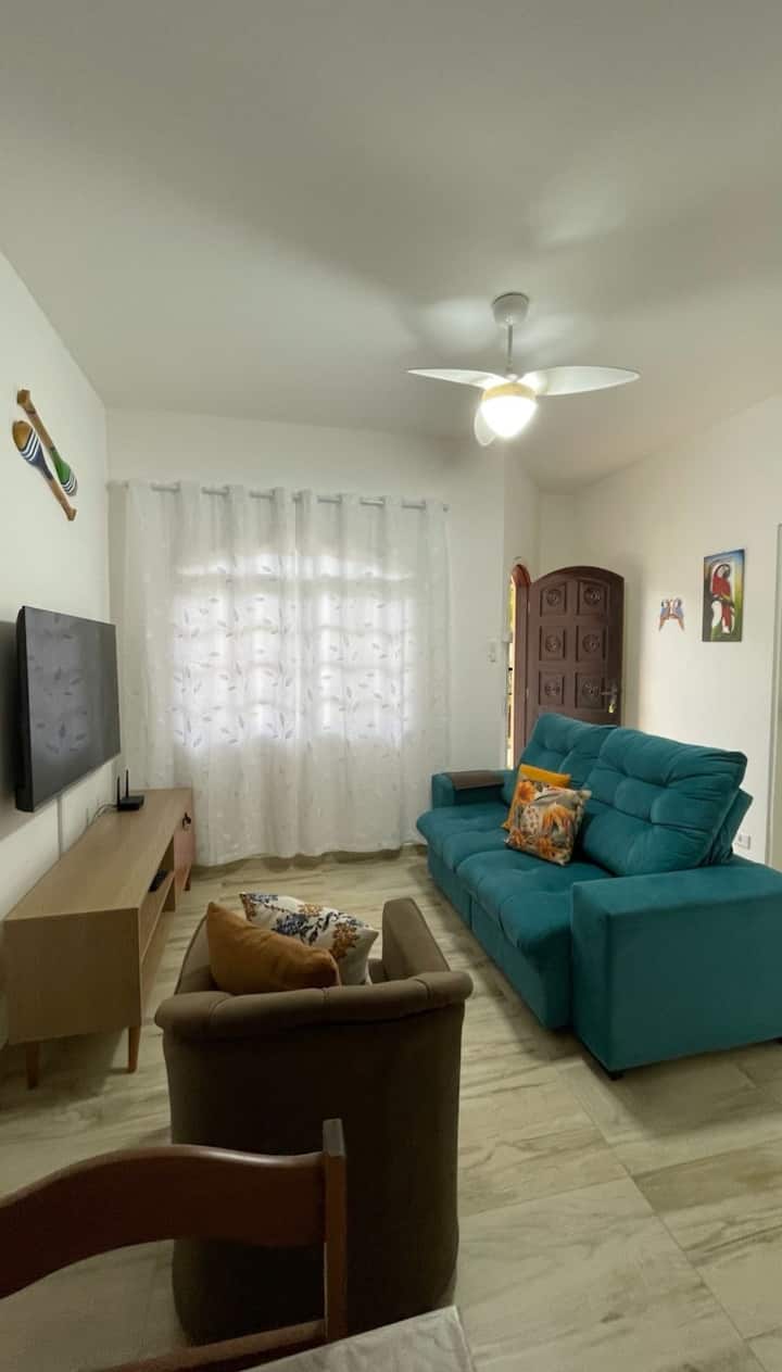 Casa  Em Condomínio C/ Ar - 750m  Da Martim De Sá - Caraguatatuba