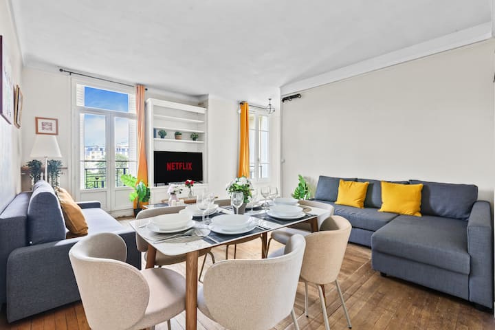 Chic Paris 15 Haven 1 Bedroom Apartment W/ Netflix - Eiffel Tower