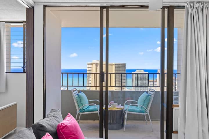 Ocean View Waikiki Free Parking 2 Beds Pool - Hawaii