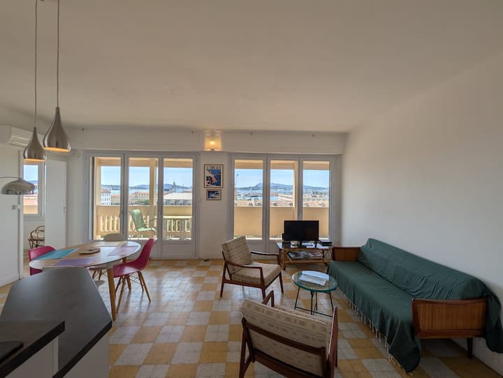 Lumineux T3 Vintage Vue Port Arsenal - Toulon