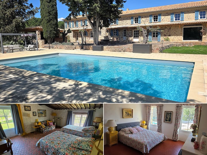 Chambres Couplées  Duo Vue Lac Privé & Jardin - Vidauban