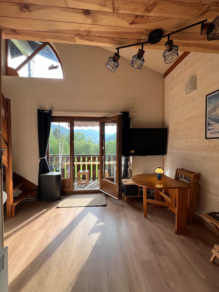 Studio Cosy Lumineux Avec Belle Vue Sur Montagne - Abondance
