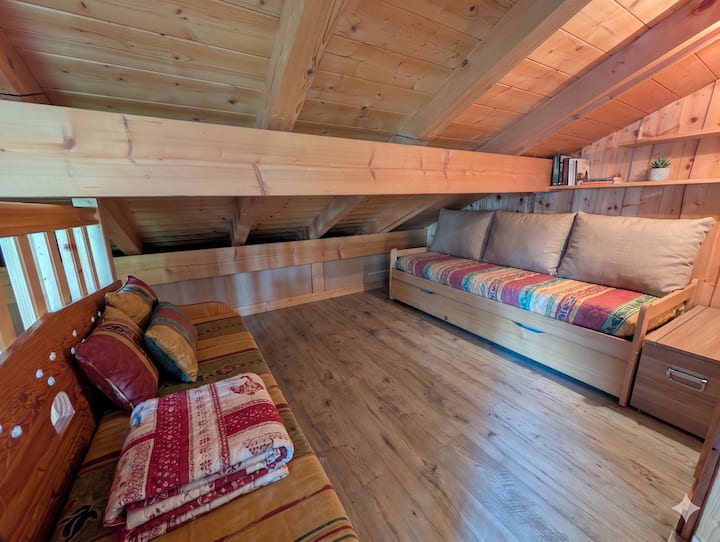 Chalet Authentique, Poêle à Bois, 100 M Des Pistes - Beaufort