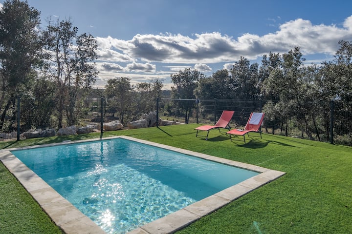 Villa St Roman Avec Piscine - Barjac
