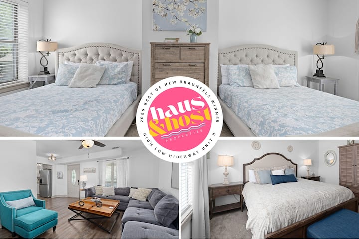 High Low Hideaway | Unit B | Sleeps 16 - New Braunfels, TX