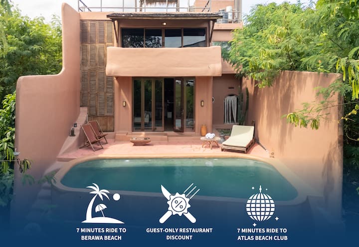 Earth Villa W/ Private Pool & Paddy Views Canggu - Canggu