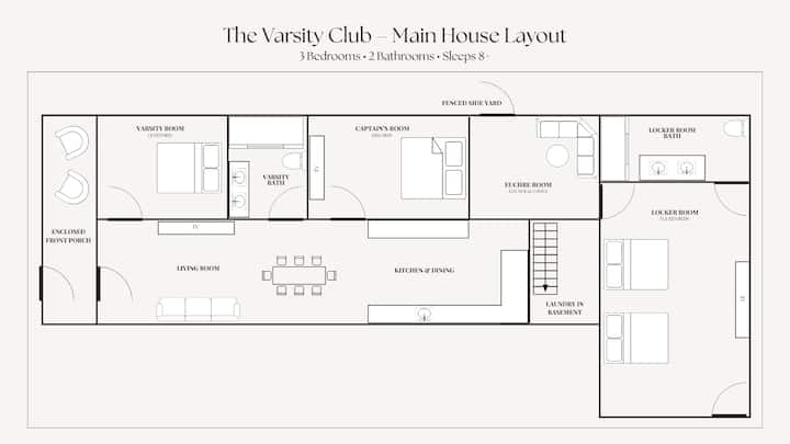 The Varsity Club: Walk To Iu | Hot Tub | Ping-pong - Bloomington, IN