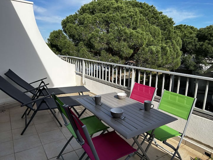 Studio Cabine Climatisé 4 Couchages Port Camargue - Port Camargue