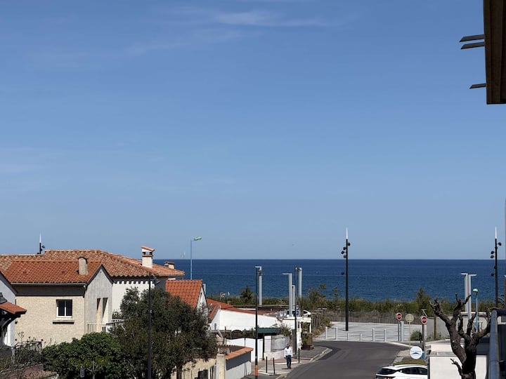 Front De Mer : Appt 4 Pax Vue Dégagée, Central - Canet-en-Roussillon