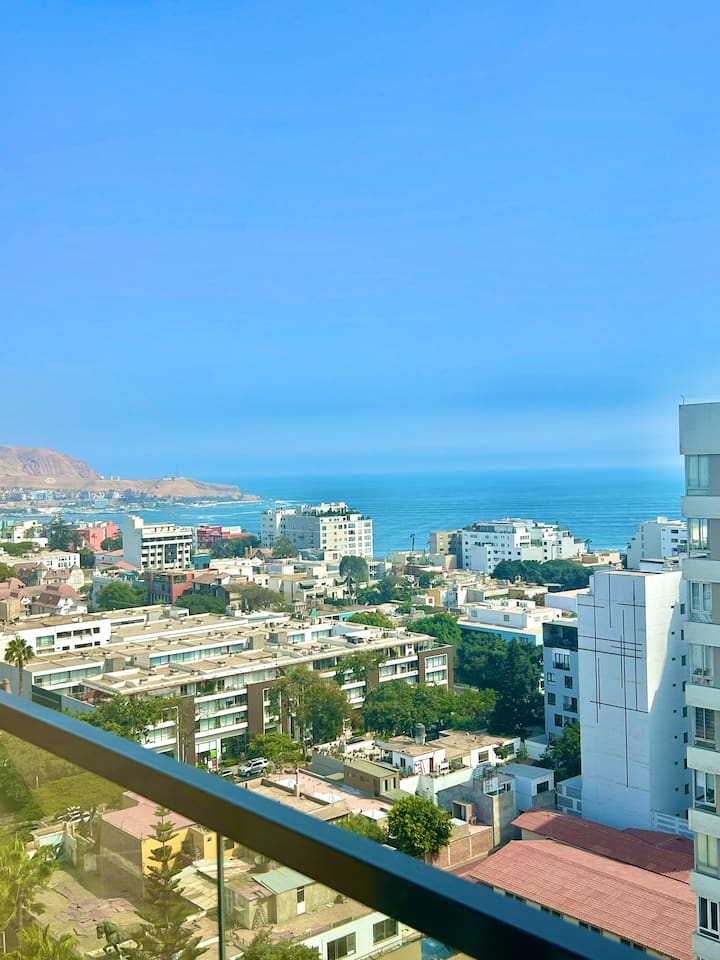 Ocean View | Pool+gym+jacuzzi| Barranco&miraflores - Peru