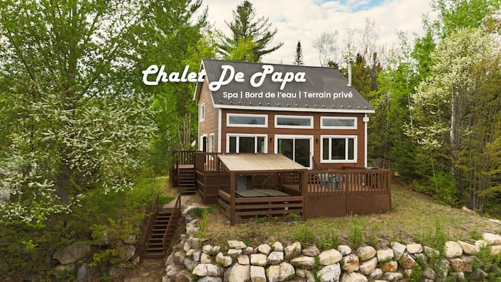 Chalet De Papa \ Jacuzzi & Private Beach - Rawdon