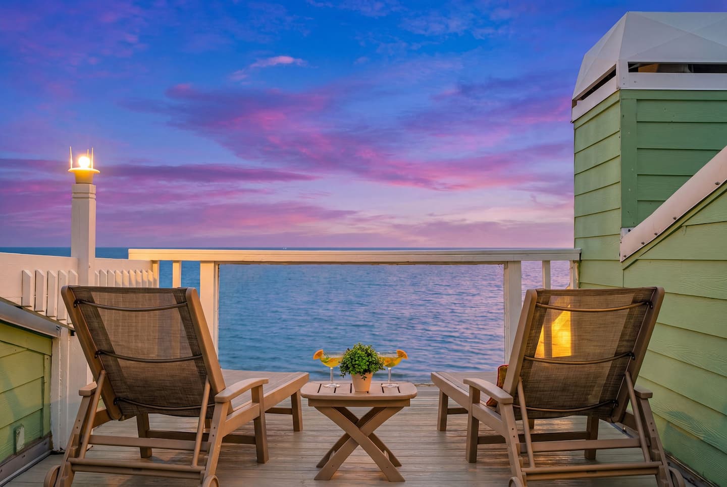 Rooftop sunsets, the best seat on the island.