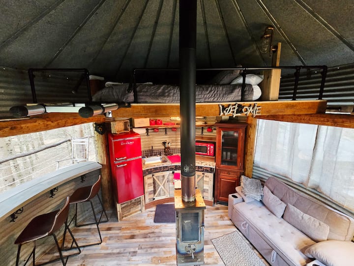 Bin There Treehouse, A Grain Bin Treehouse! - Maryland