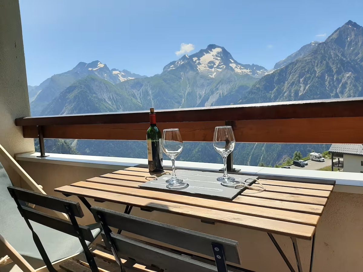 Perché au 10ème — appartement 5 personnes aux 2 Alpes, vue Muzelle — photo 4