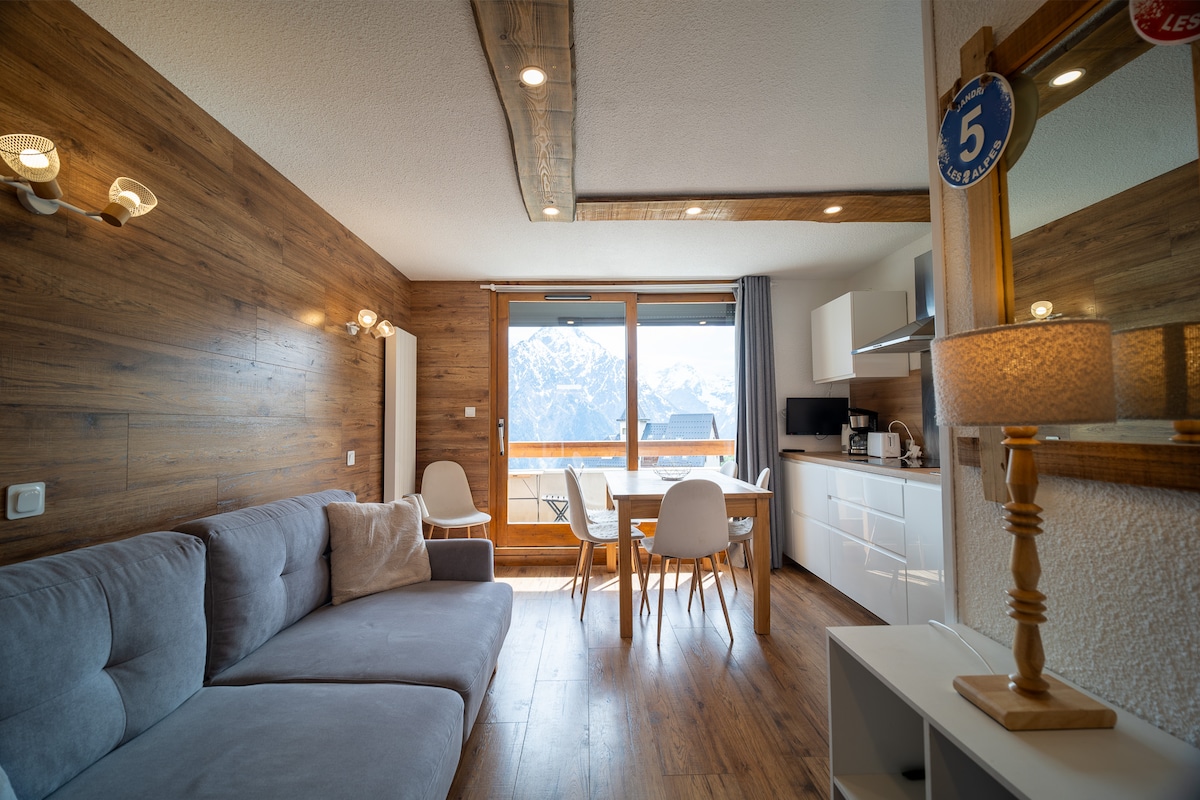 Perché au 10ème — appartement 5 personnes aux 2 Alpes, vue Muzelle — photo 3