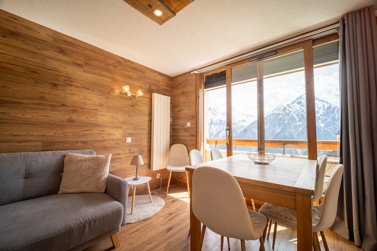 Perché au 10ème — appartement 5 personnes aux 2 Alpes, vue Muzelle — photo 1
