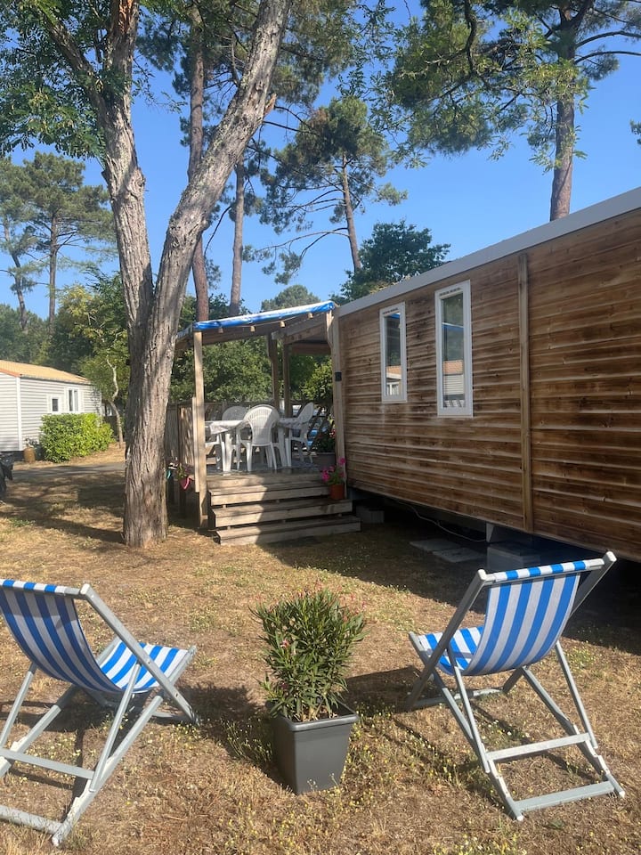 Mobil Home 6 Pers Climatisé - Landes - Camping 4* - Lit-et-Mixe
