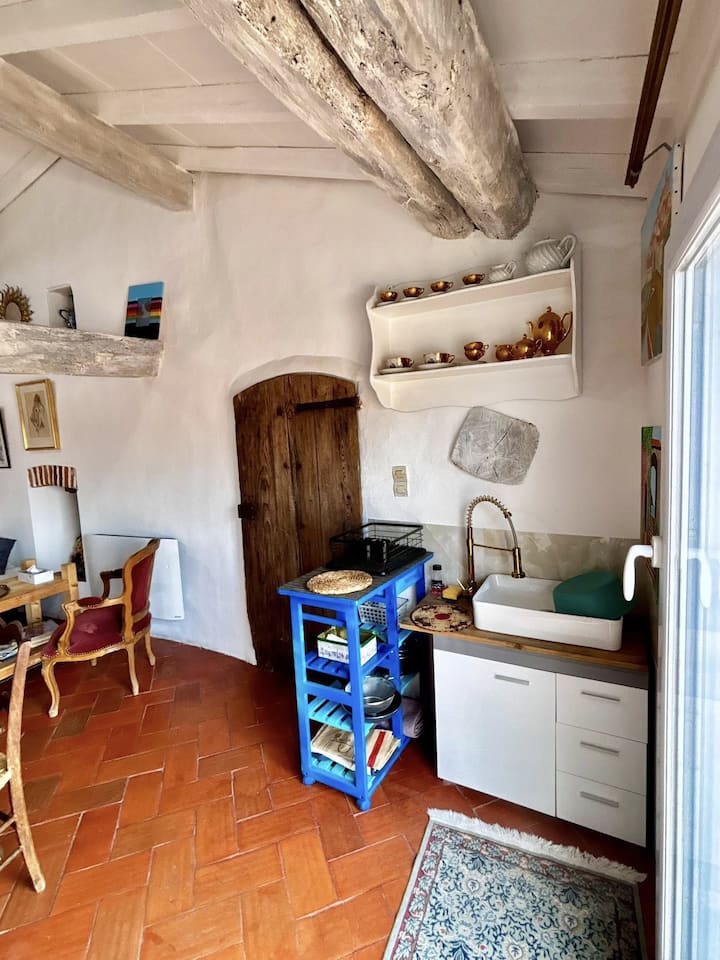 Grand Studio-terrasse Type Loft- Bâtisse 17siècles - Maureillas-Las-Illas