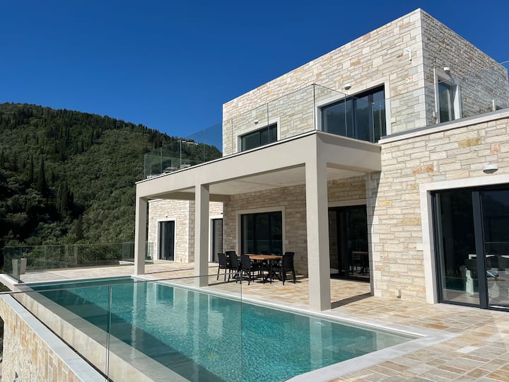 Villa Spileo - Sea & Mountain View, Nisaki, Corfu - Kalami