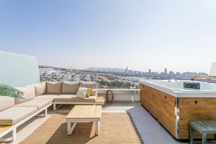 Private Jacuzzi | Heated Pool | Sauna | Garage - Finestrat