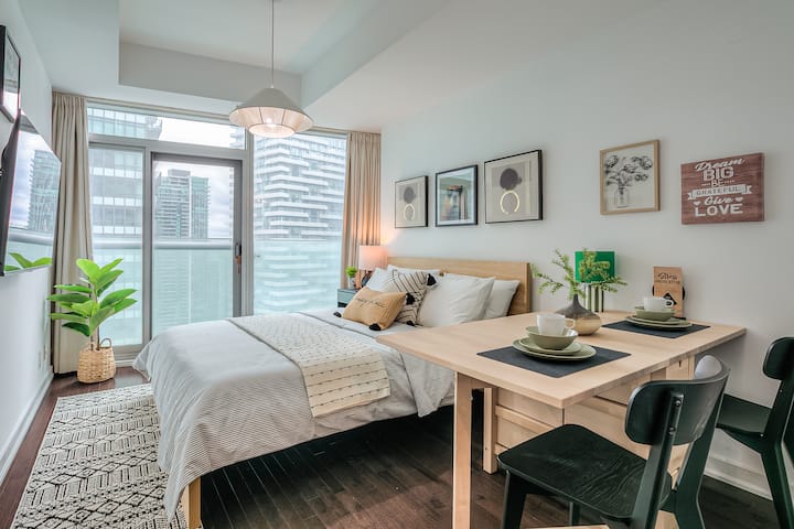 50% Off Monthly Cozy Studio Next To Cn Tower - Toronto