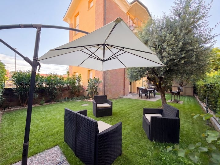Sassonia Garden - Ac And Free Parking - Fano