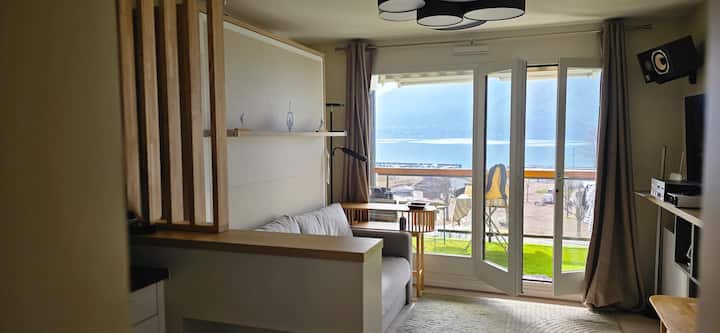 T1 Bis Vue Lac 
Terrasse, Parking Privé, Tennis - Aix-les-Bains