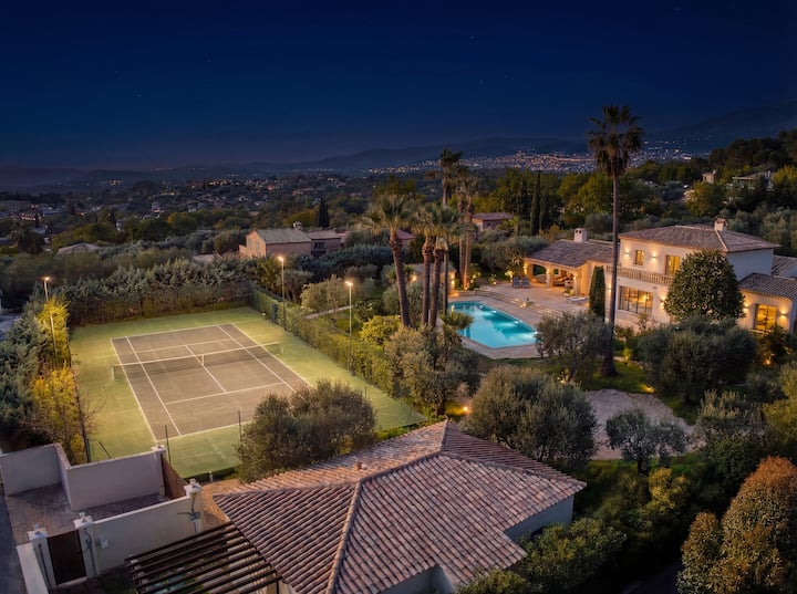 Villa Livia Valbonne - 5 Suites - Piscine - Tennis - Villeneuve-Loubet