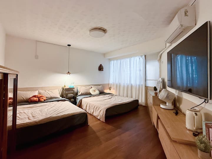 小窩/電梯/2床/4人/西門町/全新/designer House/走路2min/mrt/家樂福 - Taipéi