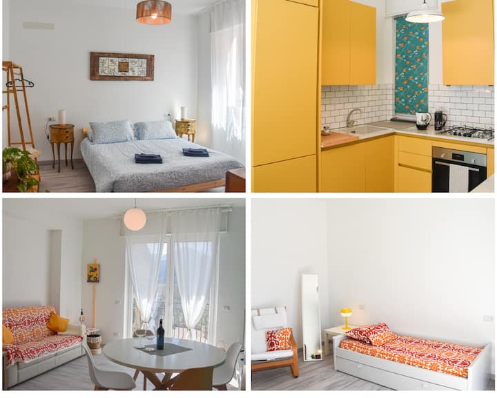2 Camere Balcone Parking (Centrale & Moderno) - Luino
