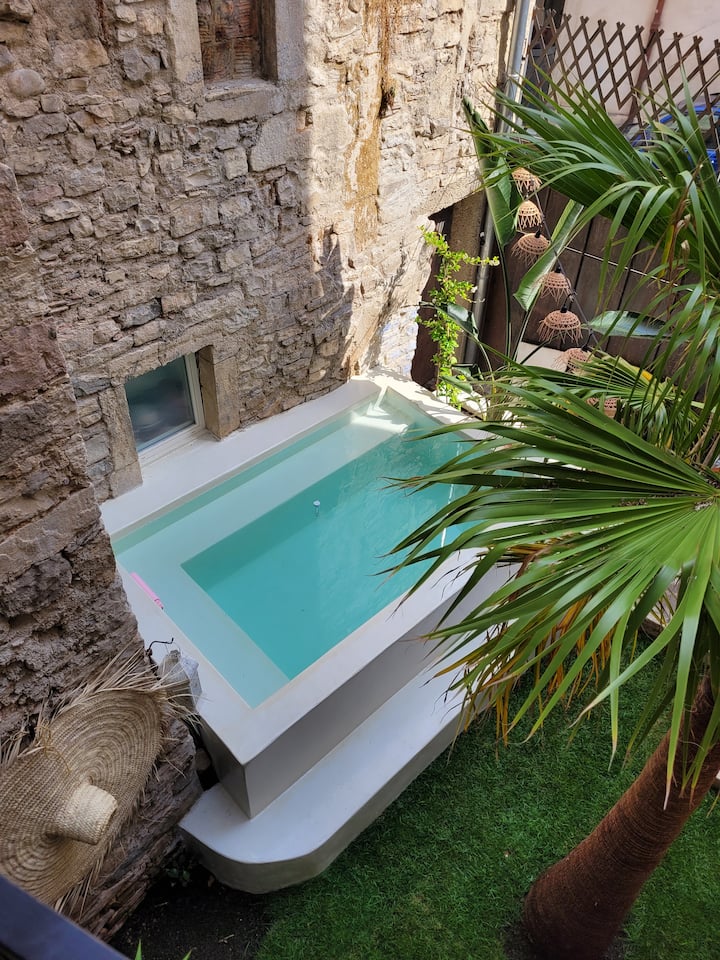 L’oasis Urbaine – Bassin & Terrasse Coeur De Ville - Nîmes