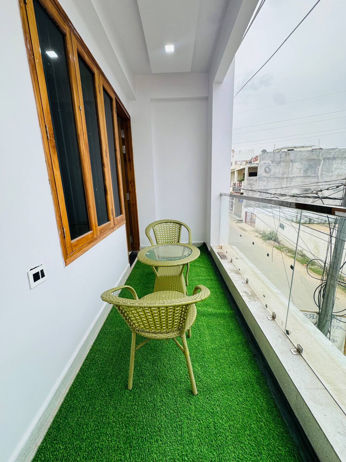 The Light Green Balcony View