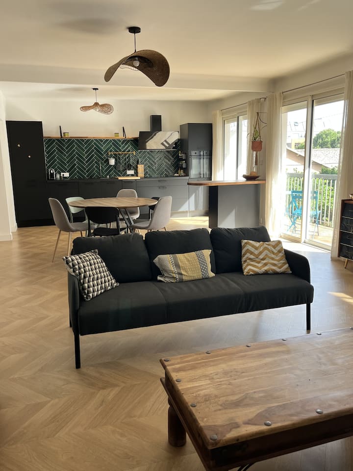 Grand T4 Confortable, Lumineux Et Climatisé - Sète