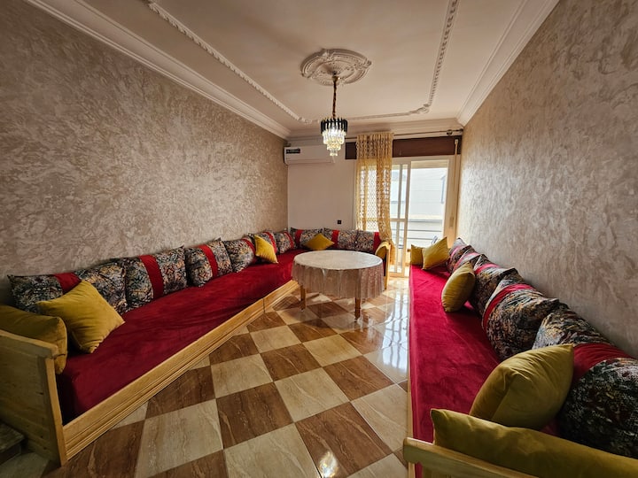 Sunny 2br With 2 Balconies | 7 Min Martil Beach - Tetuán