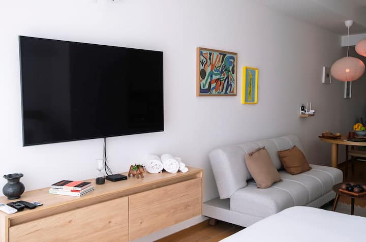 Bright Studio In Roma Norte– Gym, Pool & Coworking - メキシコ