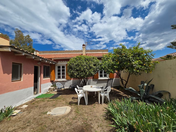 Maisonnette à 3 Min Plage + Clim + Jardin - Argelès-sur-Mer