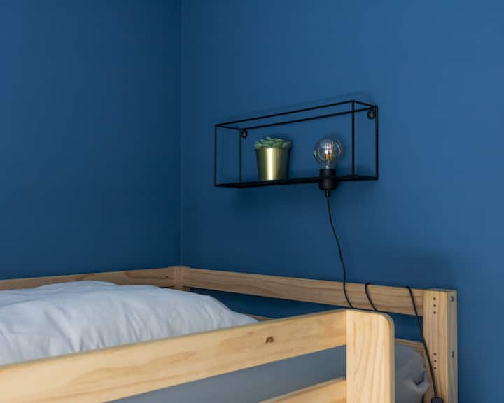 A little more reading by the light in bed after a long day in nature.