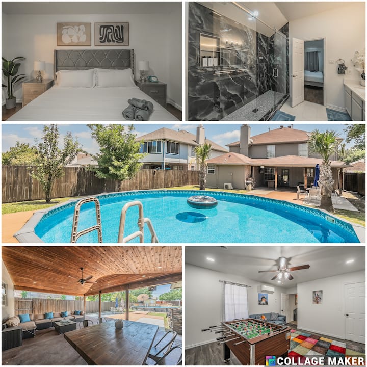 House Near Lake. Pool, Arcades And Gym - Garland, TX