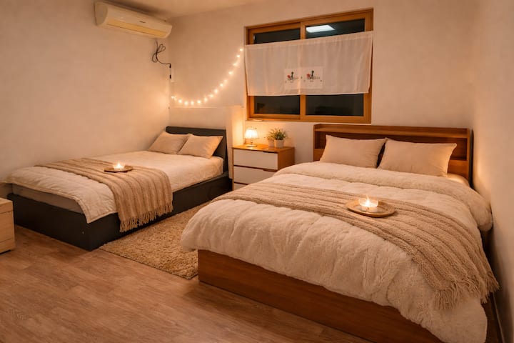 무료얼리체크인/레이트체크아웃#명동홍대강남20분#4br/92m²#신림역7분#공항버스6017번 - 하안2동