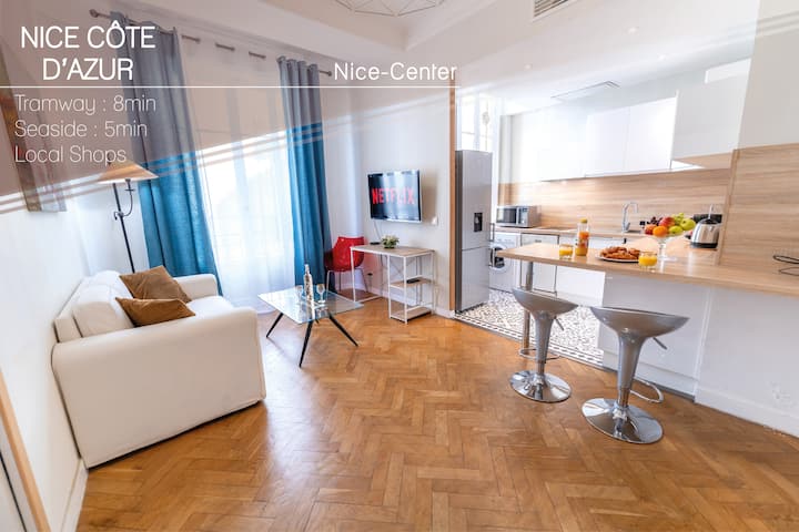 Hyper Centre- Nice Carré D’or-t2 De Luxe-clim-wifi - Nice